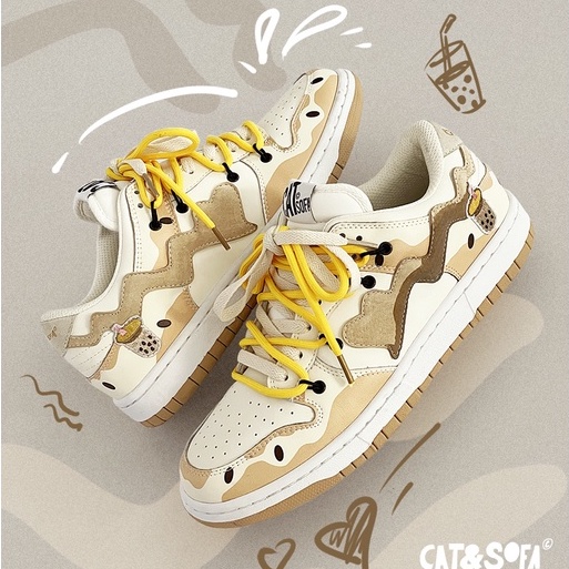Giày Cat & Sofa Chính Hãng 💙SIMPLE SNEAKER💙 Giày Thể Thao Cat Sofa Milk Tea Phong Cách Đường Phố