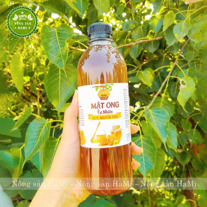 Mật ong rừng nguyên chất HaMi 1 Lít, đặc sánh, thơm ngon nguyên chất 100% tự nhiên, tốt cho sức khỏe - HSD 2 năm
