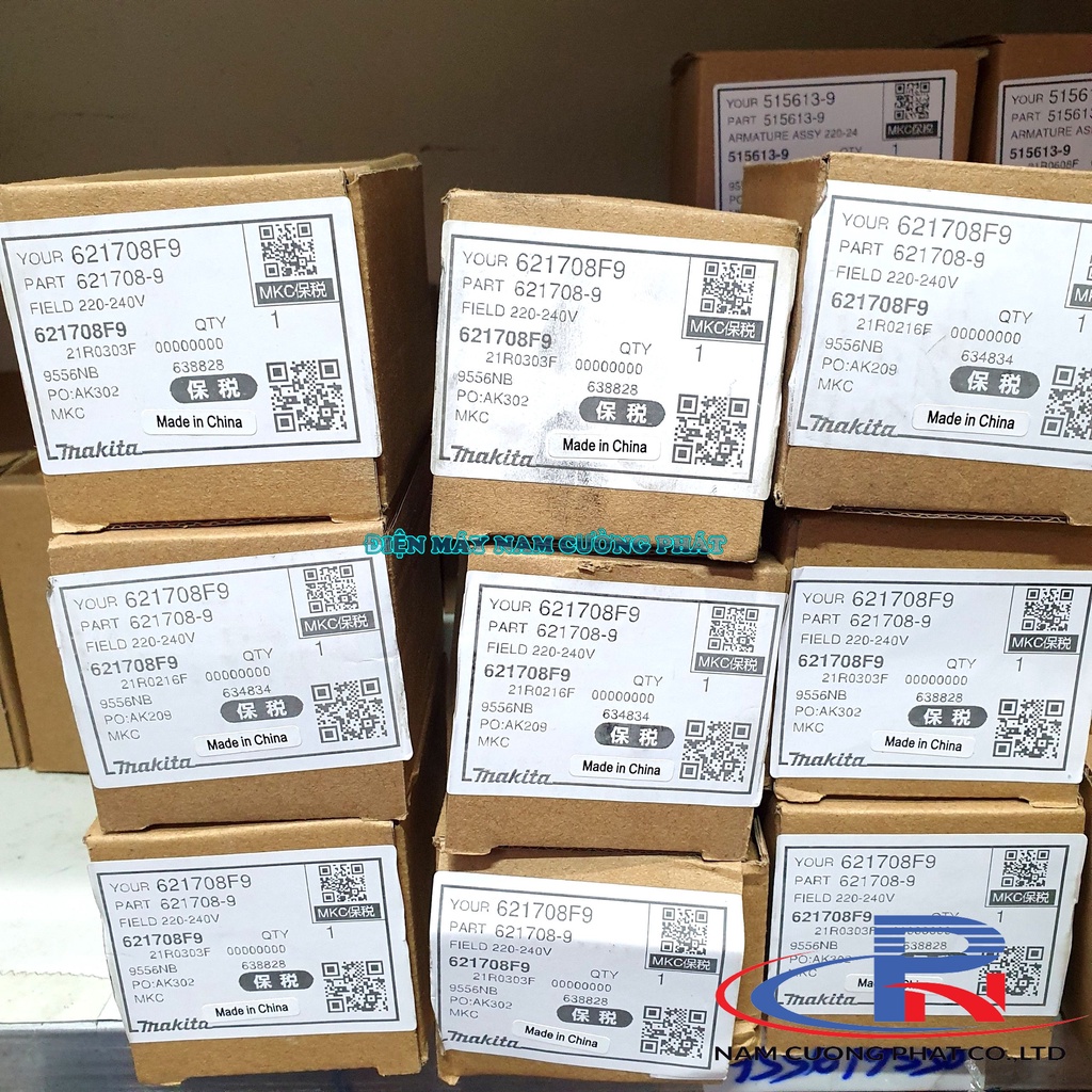 Stator máy mài Makita 9556, 9558 621708-9