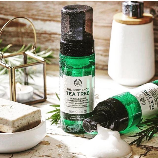 TEA TREE Rửa sạch với sửa rửa mặt tạo bọt