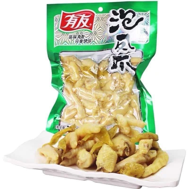Gói 180g Chân Gà Muối Cay Yuyu Trùng Khánh