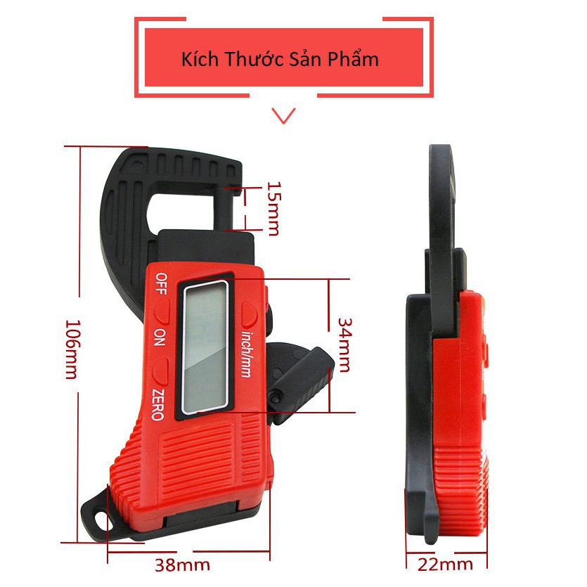 Thước kẹp điện tử mini 0-12,7 (mm)