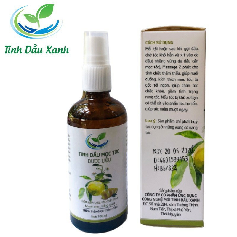 Tinh dầu mọc tóc dược liệu hương bưởi loại 100ml thảo dược thiên nhiên