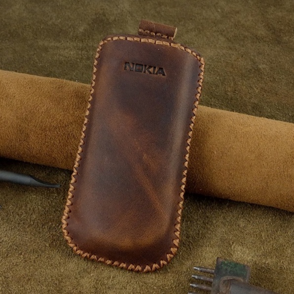 Bao da dây rút nokia 8800 da bò sáp