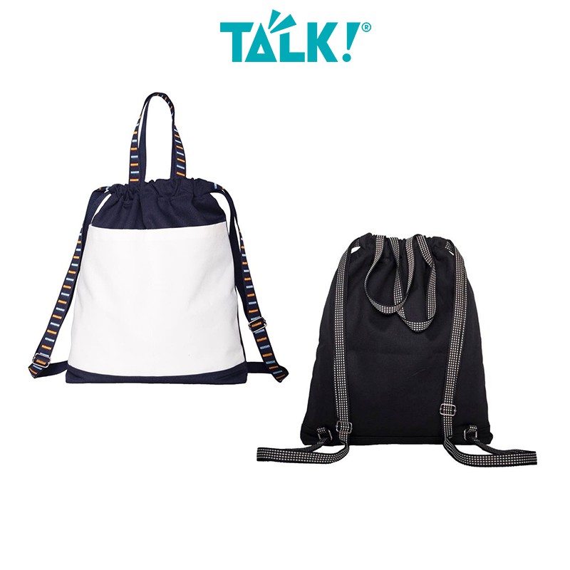 [Mã WABRBAGS giảm 20K đơn 99K] Balo Dây Rút Vải Canvas - May TALK!