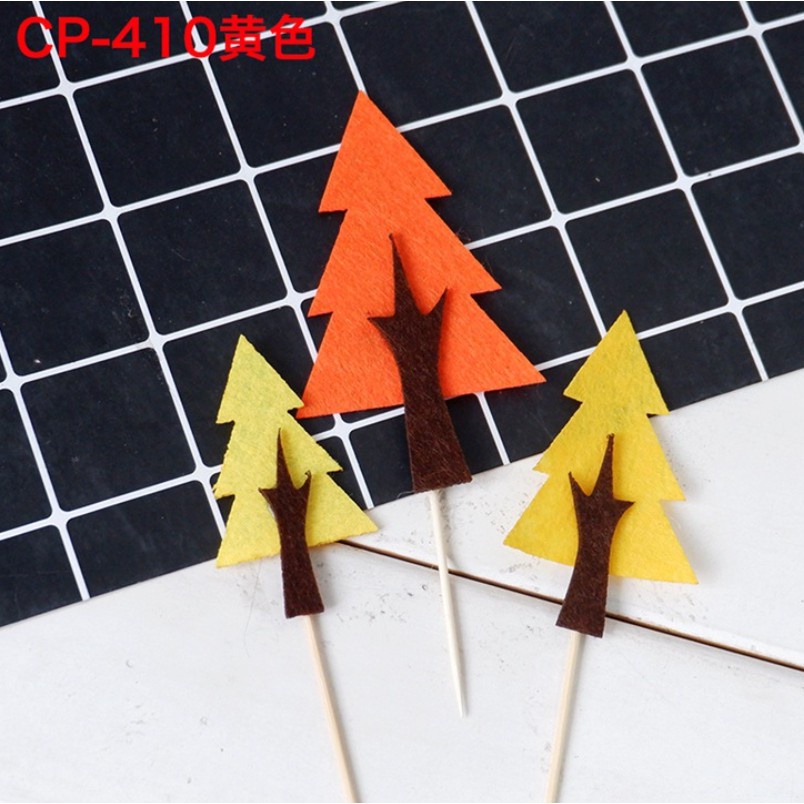 Cây Dừa Cắm Thẻ Trang Trí Bánh Kem Sinh Động