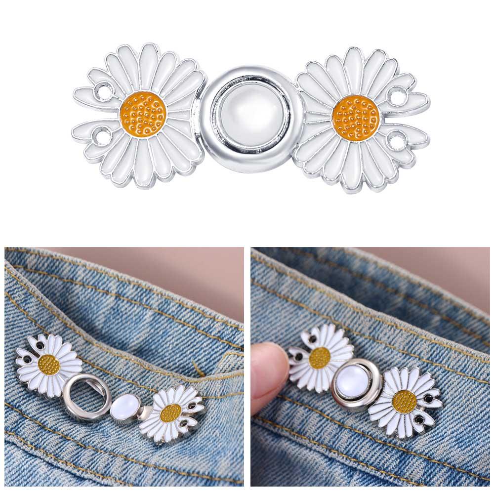 Ghim Cài Áo Hình Hoa Cúc Bằng Kim Loại Phong Cách Hàn Quốc Thanh Lịch Dành Cho Nữ