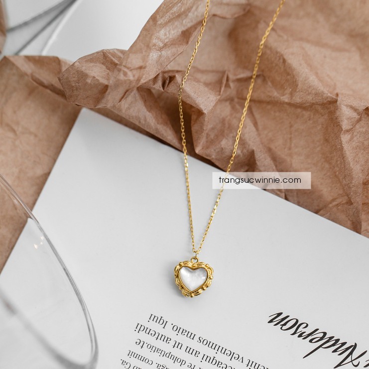 Dây chuyền nữ Titan Retro heart