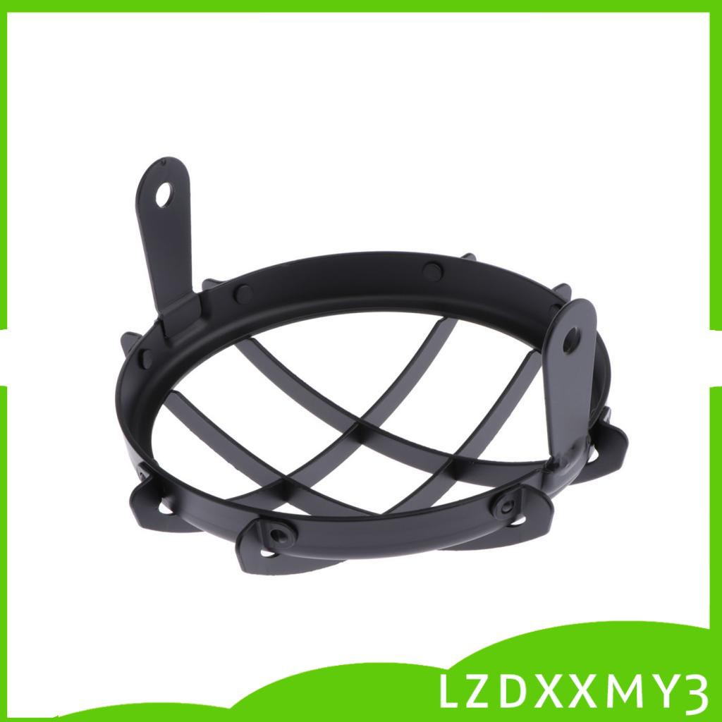 Mặt Nạ Lưới Hình Vuông Bằng Kim Loại 5.75inch Bảo Vệ Đèn Pha Xe Mô Tô Lzdxxmy3