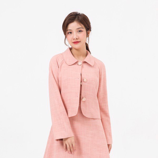 Áo khoác lửng VIENNETRAN BGT021 V65B20T022 (Hồng)