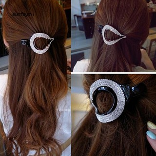 Kẹp tóc hình chiếc lá đính đá thời trang cho nữ