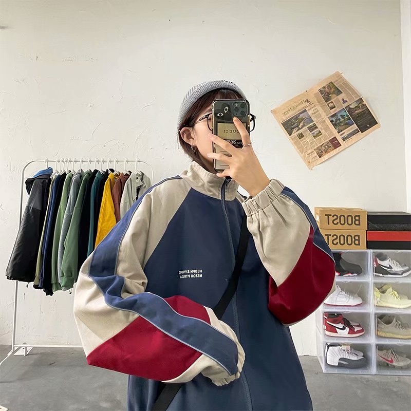 Áo Khoác Dù HEBFN LOGO Nam Nữ Ulzzang Unisex Form Rộng Bomber TRƠN Jacket - F.s.shop68