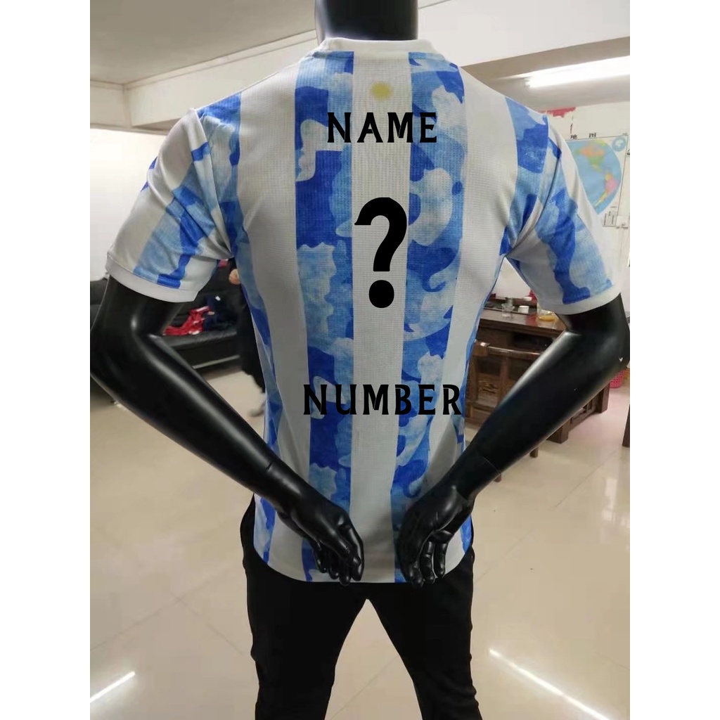 Áo Thun Bóng Đá Đội Tuyển Argentina 2021 s-2xl * Hàng Có Sẵn/ Được Đóng Hộp Ngày mai*