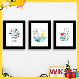 [SALE SỐC] Bộ 3 khung ảnh y hình tặng đinh 3c & túi xinh xắn