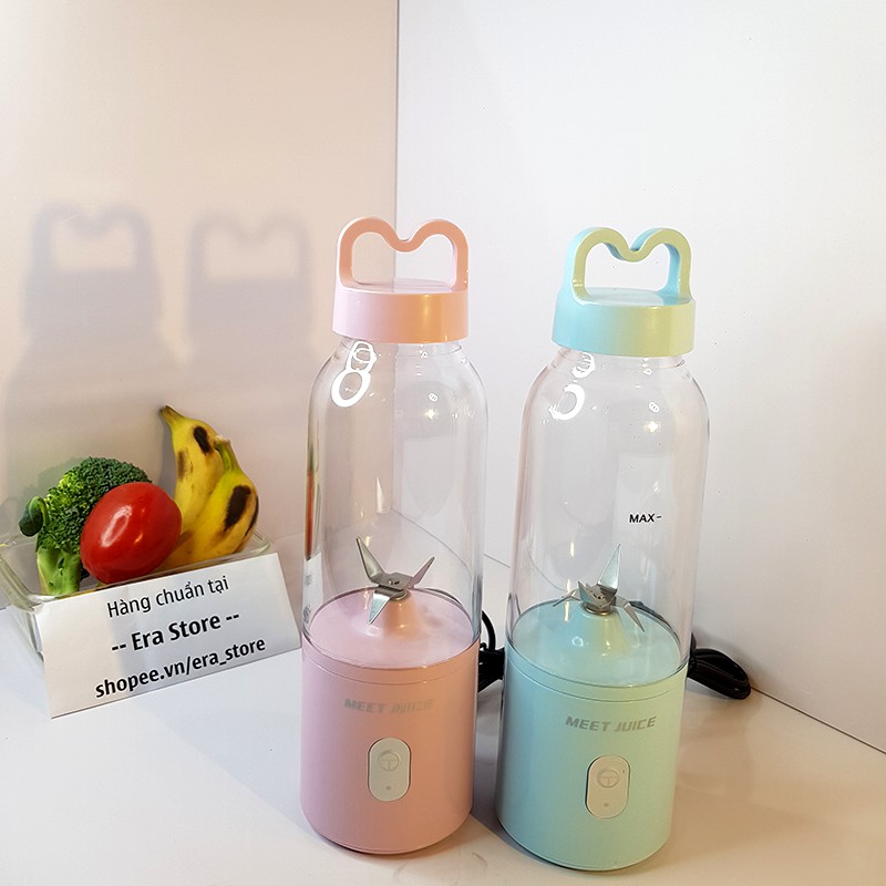 Máy Xay Sinh Tố Đa Năng Cầm Tay 500ML, Nhỏ Gọn, Tiện Lợi, Đem Đi Làm Đi Du Lịch Đều Được - Loại Tốt