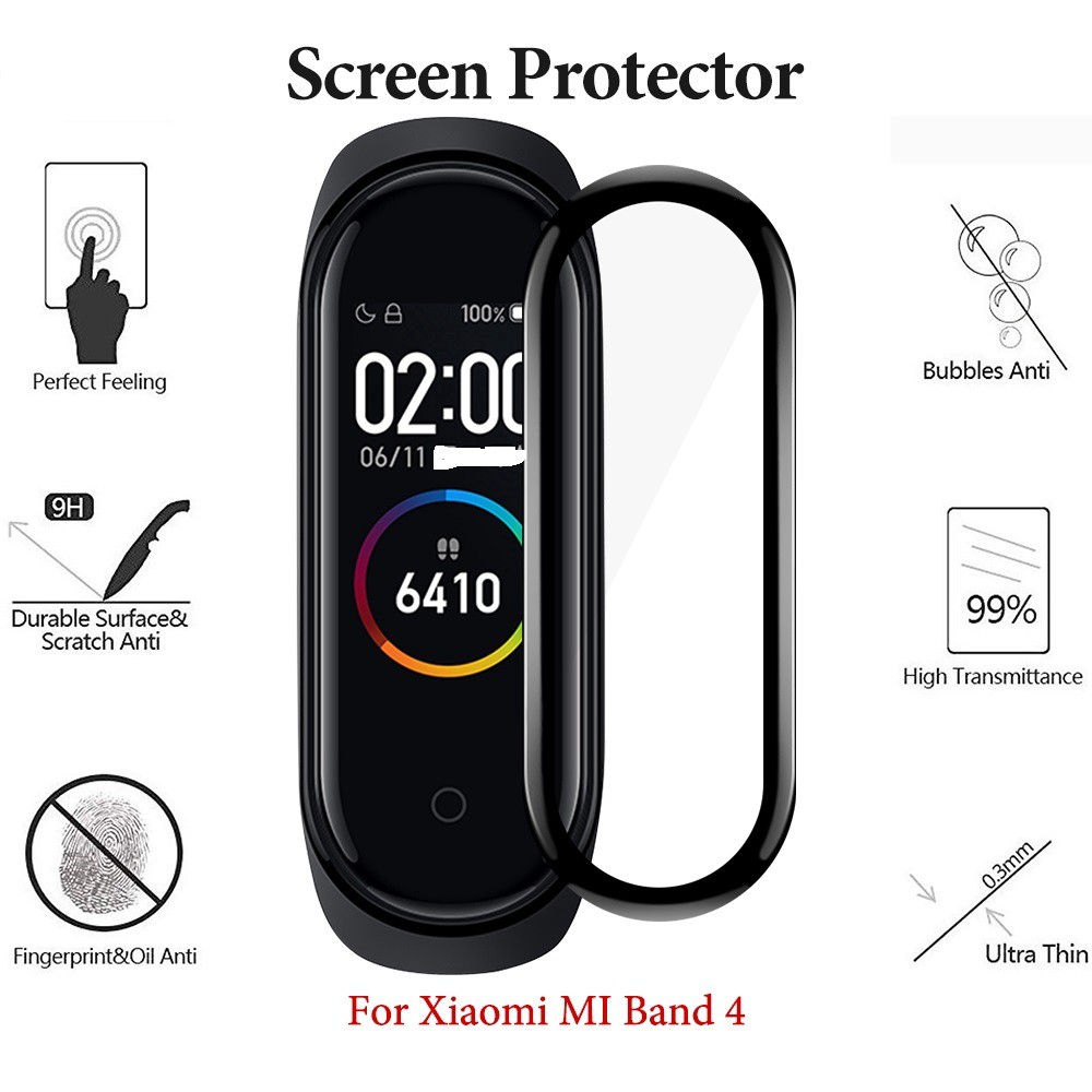 Sale 70% Miếng dán bảo vệ màn hình 3D cho đồng hồ thông minh Xiaomi Mi Band 4,  Giá gốc 23,000 đ - 22C61