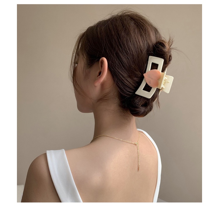 Kẹp Tóc Hình Cá Mập Lưng Màu Hồng Phong Cách Hàn Quốc Dành Cho Bé Gái