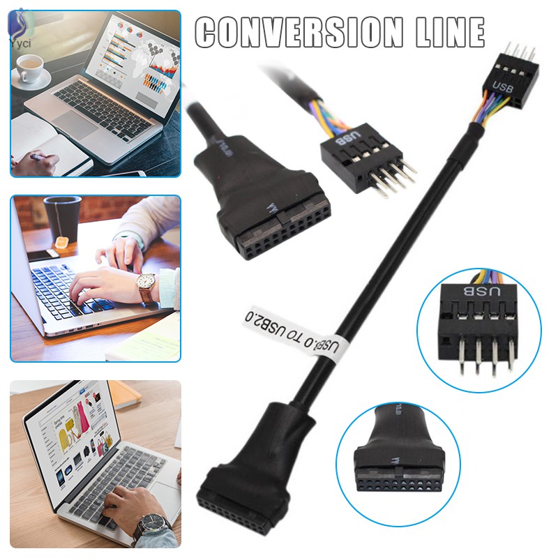 Cáp Chuyển Đổi 20pin Usb3.0 Sang 9pin Usb2.0