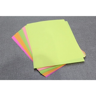 GIẤY FO 5 MÀU DẠ QUANG (XẤP 100 TỜ)