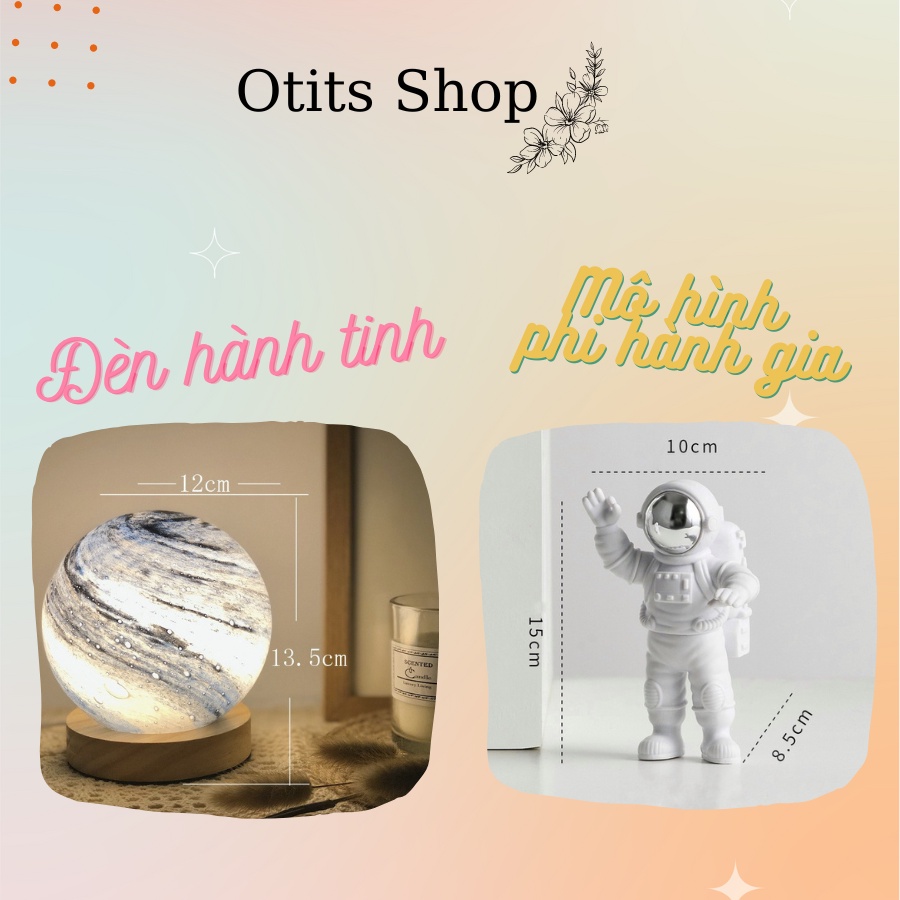 Quả cầu pha lê hành tinh phát sáng ban đêm decor phòng ngủ, Quả cầu thủy tinh hành tinh hệ mặt trời 5 mức sáng