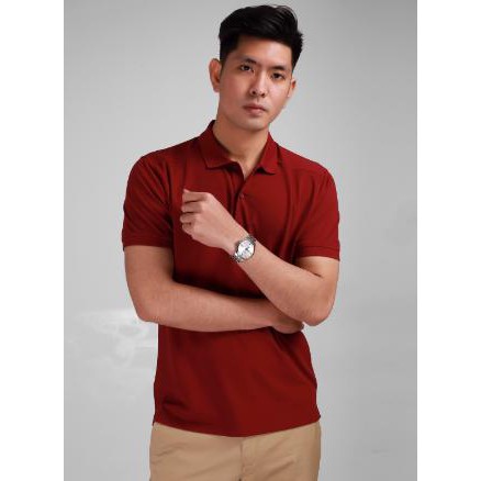 (Mã KHOB2210 giảm 20k) Áo polo nam ARISTINO form rộng- reguler- màu đỏ- Aps036s8