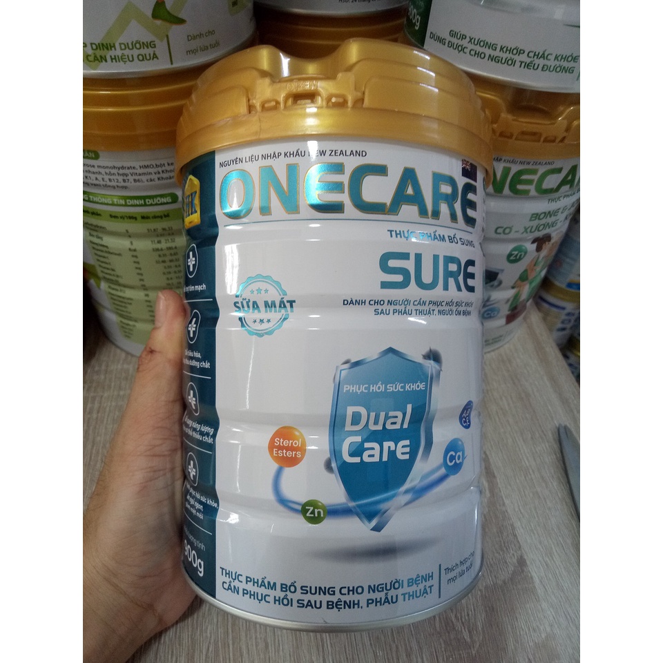 Sữa mát cho người già, người bệnh, ăn kém Onecare Sure lon 900g