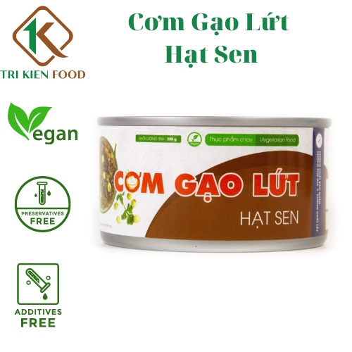 Cơm Gạo Lứt Hạt Sen Bình Loan Hộp 200gram, không bảo quản, không phụ gia