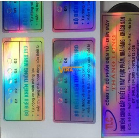 In tem nhãn 🚀FREESHIP🚀 In decal 7 màu, tem hologram theo yêu cầu