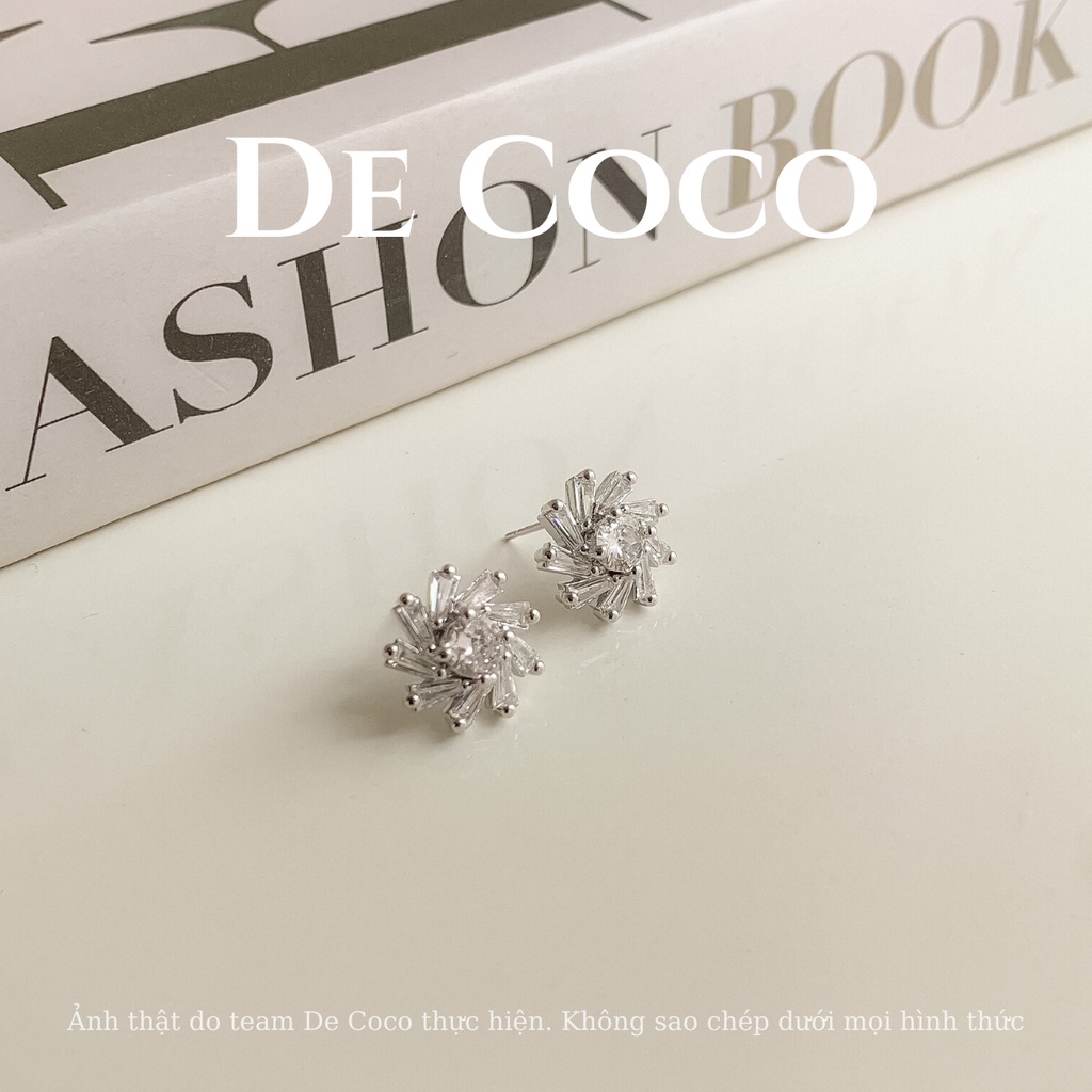 Khuyên tai bông tai tròn nửa xà cừ Alice De Coco decoco.accessories