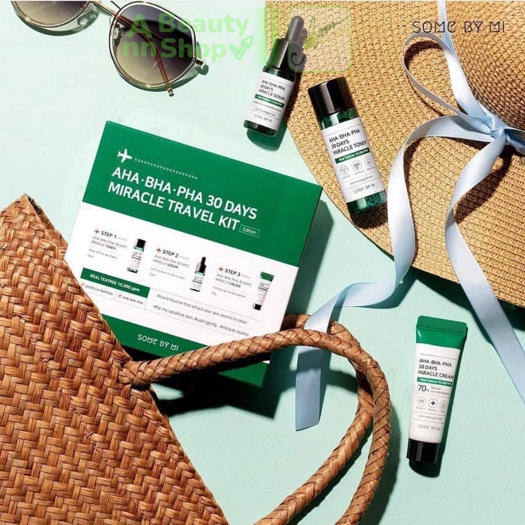 Set 3 item Some By Mi AHA-BHA-PHA 30 Days Miracle Travel Kit