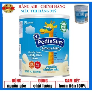 [ Hàng air, có bill ] Sữa PediaSure Grow & Gian 400g của Mỹ