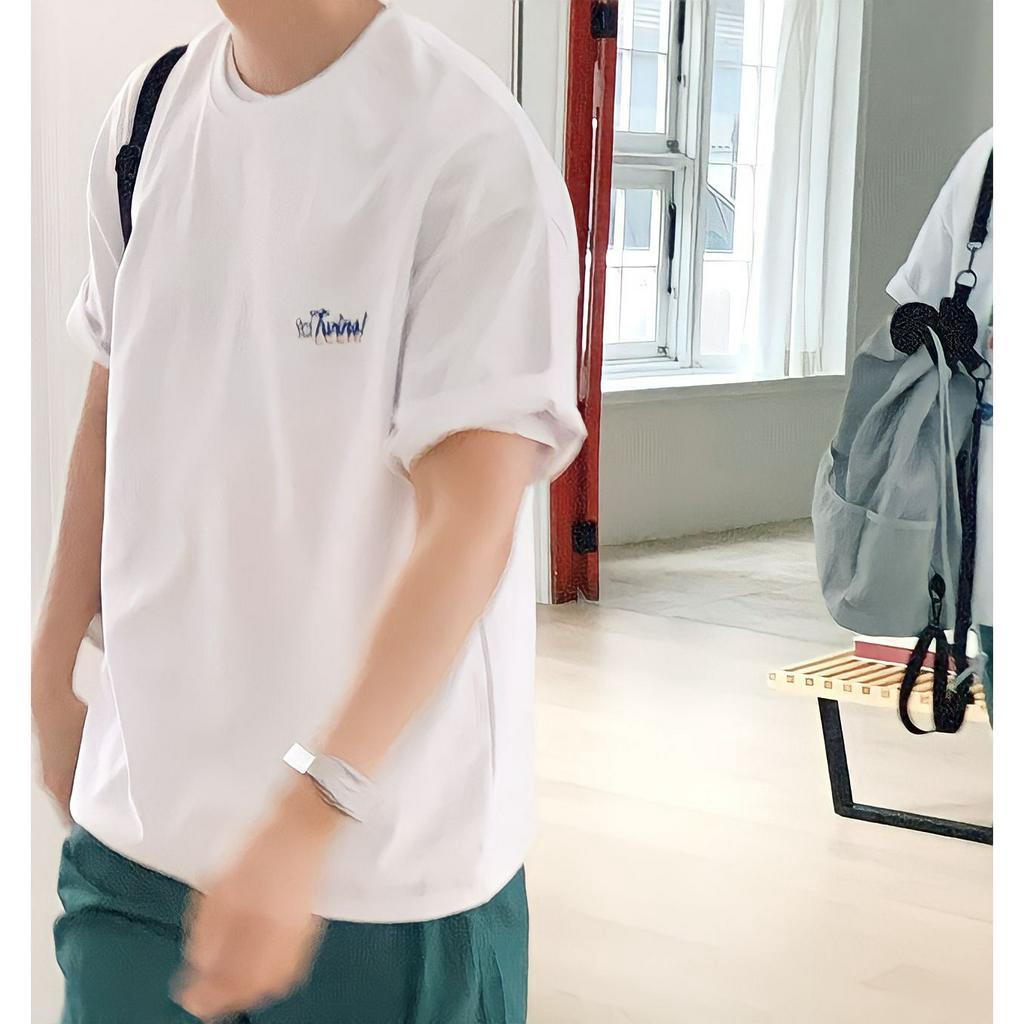 Áo thun nam TWINS TEE ngắn tay vải cotton cổ bo tròn form rộng phong cách Hàn Quốc - RYAN