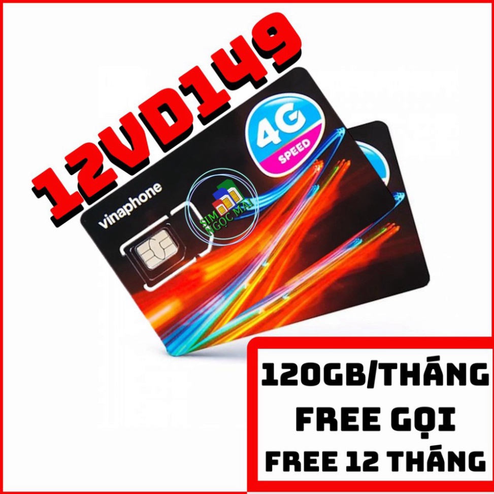 SỐC GIÁ SIM 4G VINA TRỌN GÓI 1 NĂM KHÔNG NẠP TIỀN - TỪ 5GB - 120GB DATA TỐC ĐỘ CAO - MIỄN PHÍ GỌI - SIM NGỌC MAI SỐC GIÁ