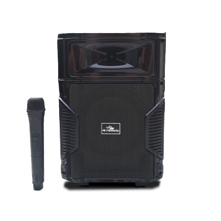 Tặng Kèm 1 Micro Không Dây Hát Cực Hay-Loa kéo Bluetooth Karaoke Di Động Kiomic K108 Thùng Gỗ