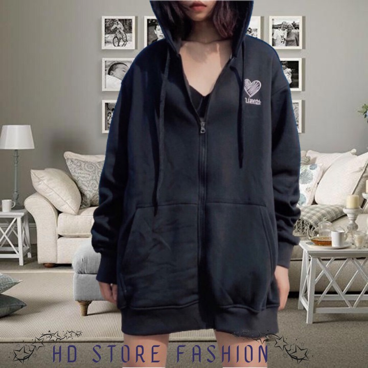 áo khoác nỉ nữ. áo hoodie nữ form rộng HEART 0100 | BigBuy360 - bigbuy360.vn