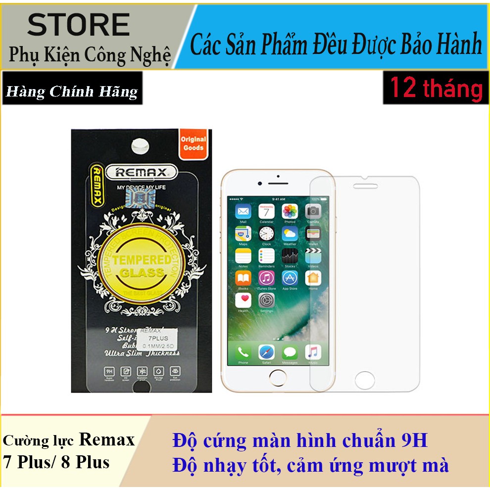 Kính Cường Lực Remax iPhone 7 Plus/ 8 Plus
