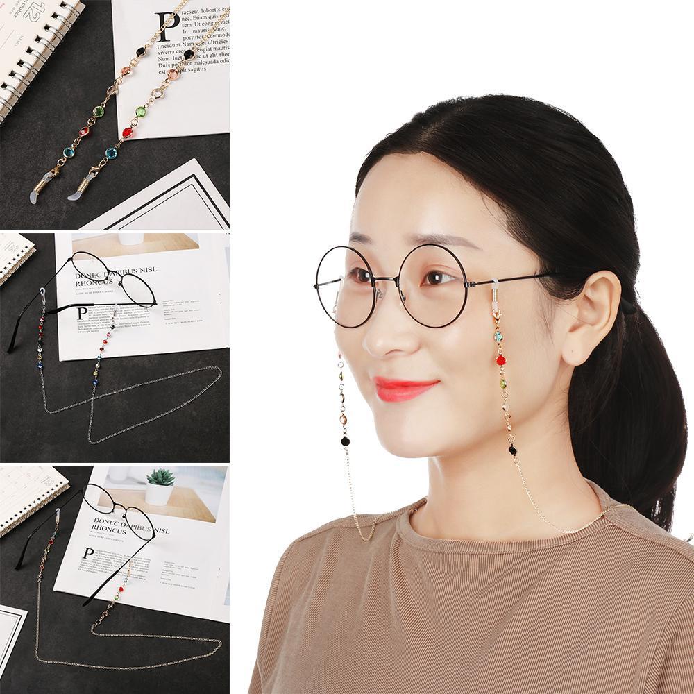 ESPO Dây Đeo Mắt Kính Bằng Thép Không Gỉ Xỏ Hạt Thủy Tinh Unisex