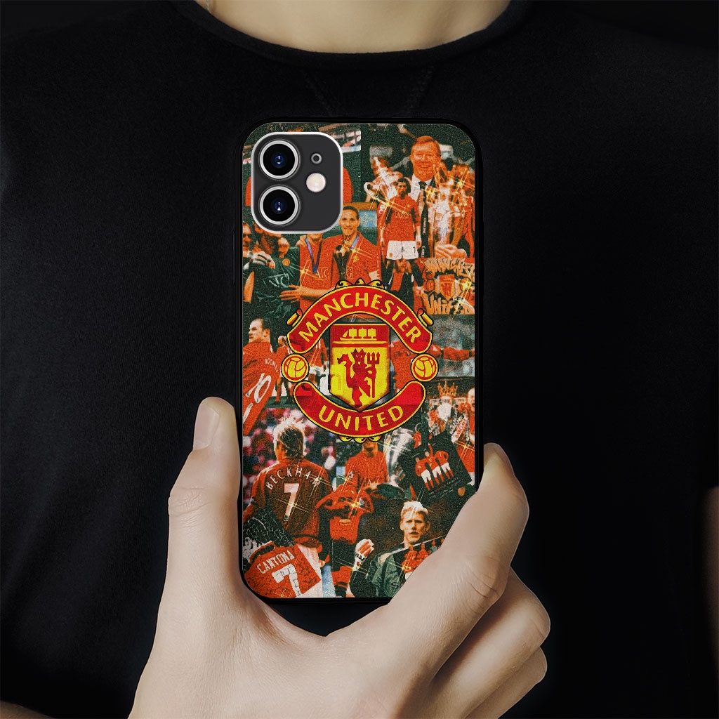 Ốp lưng iphone Manchester united legend collage pro 13 11 12 promax 7 8 plus xs X Xr RED20210070