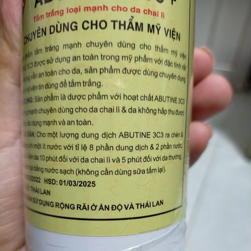 Kem ủ trắng Abutine 3c3 350ml