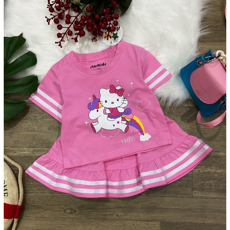 SET VÁY ÁO THỂ THAO IN KITTY PONY