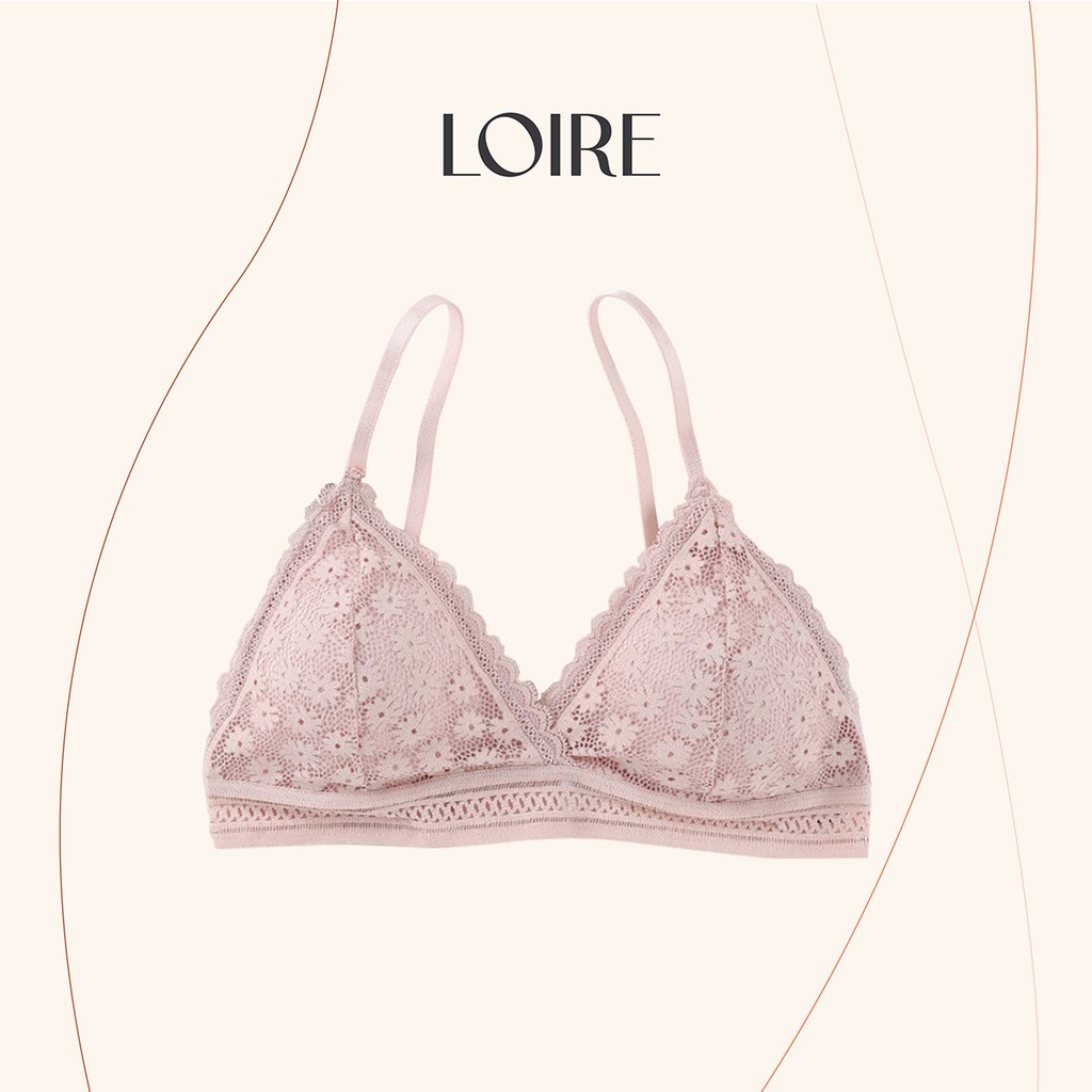 Áo Ngực Ren LOIRECHIC BR29 Không Gọng Đệm Mỏng FREESIZE