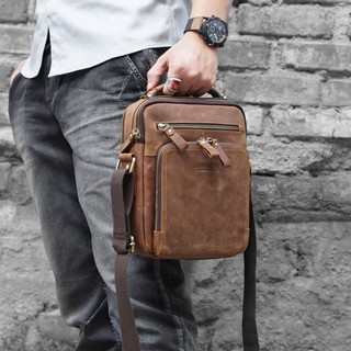 TÚI DA ĐEO CHÉO NAM DA BÒ SÁP XỊN ĐA NĂNG CÁ TÍNH- 1325746