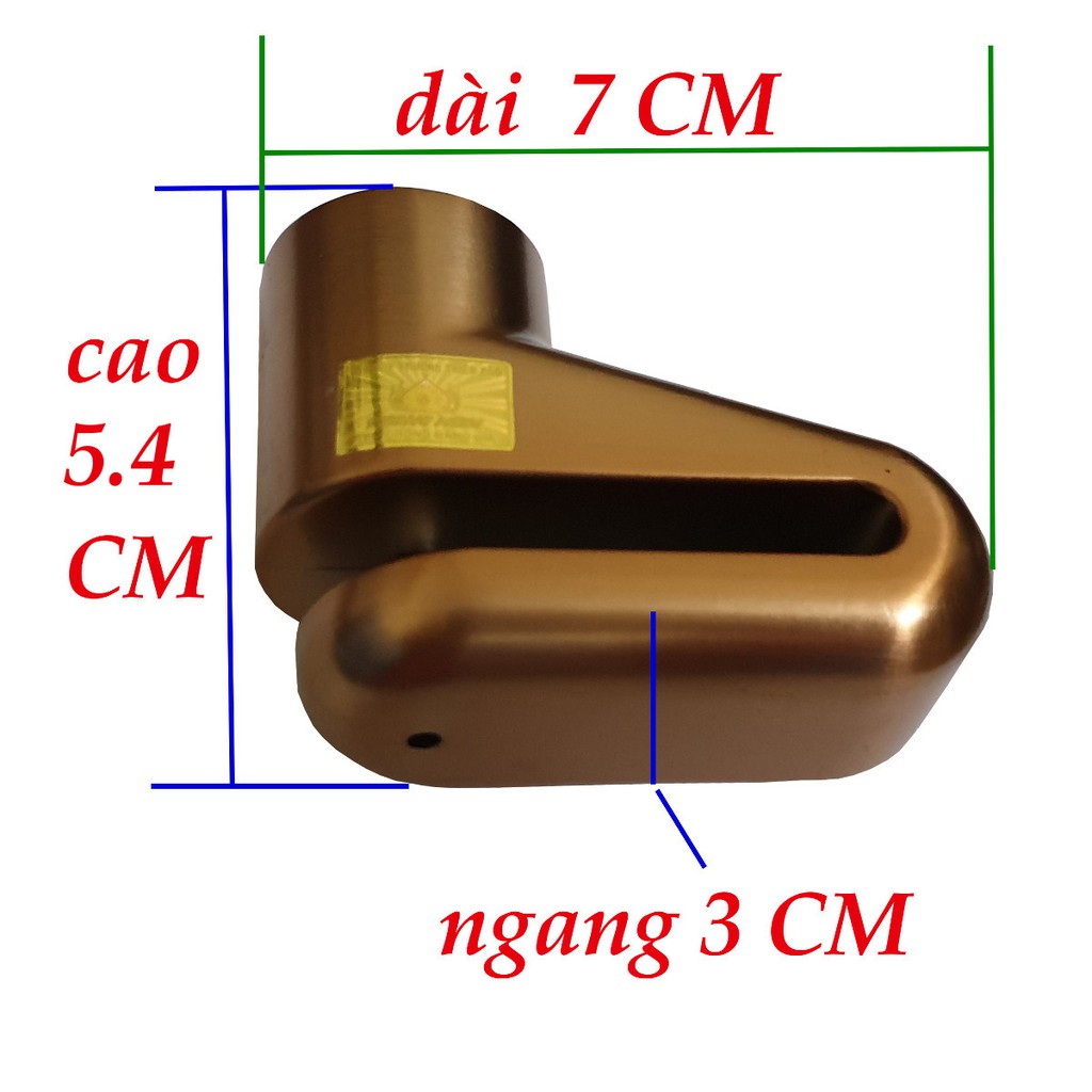 Khóa đĩa chống trộm xe máy Vương Miện kiểu lớn . Có 2 phân loại màu bạc và màu đồng