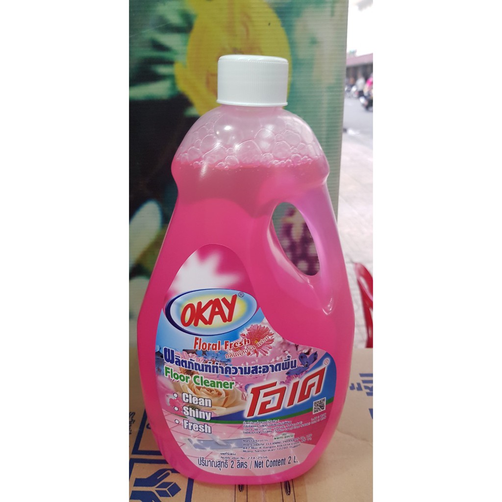 nước lau sàn okay 2000ml thái lan