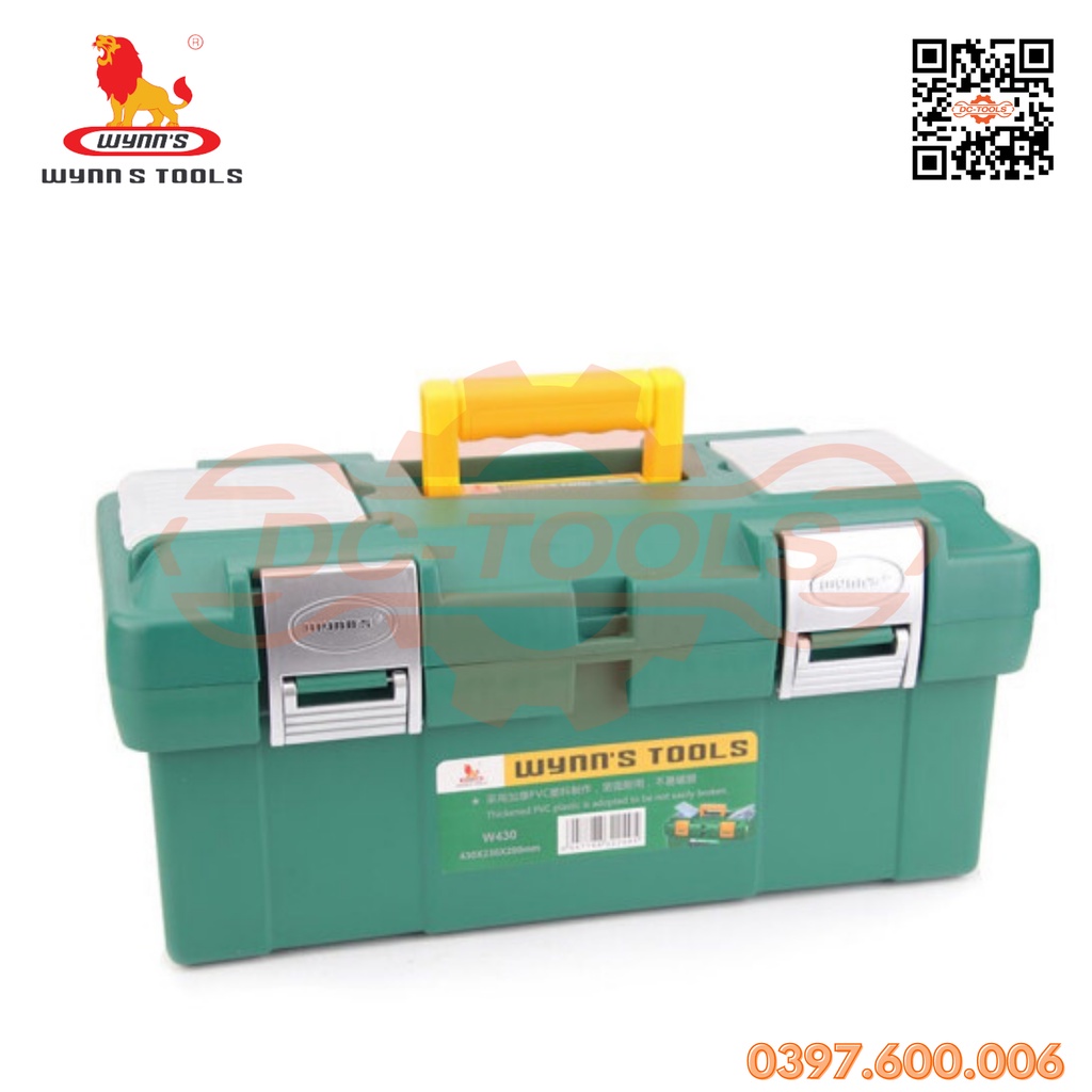 Hộp dụng cụ W380 W430 W450 WYNN'S chống thấm an toàn dễ dàng mang theo bảo quản chống thấm PVC DC-TOOLS