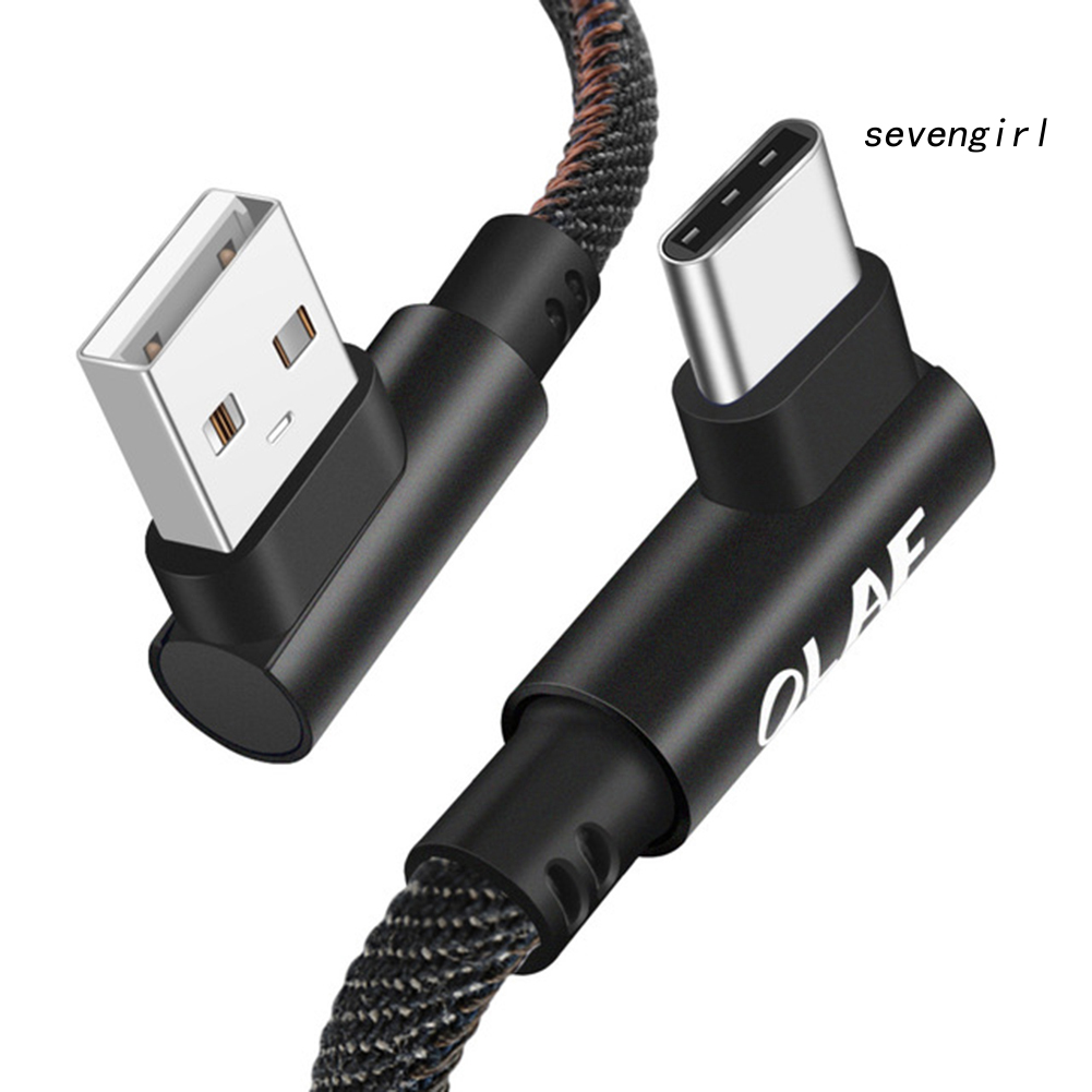 Dây Cáp Sạc Nhanh 90 Độ Cổng Micro Usb Loại C Cho Iphone / Android