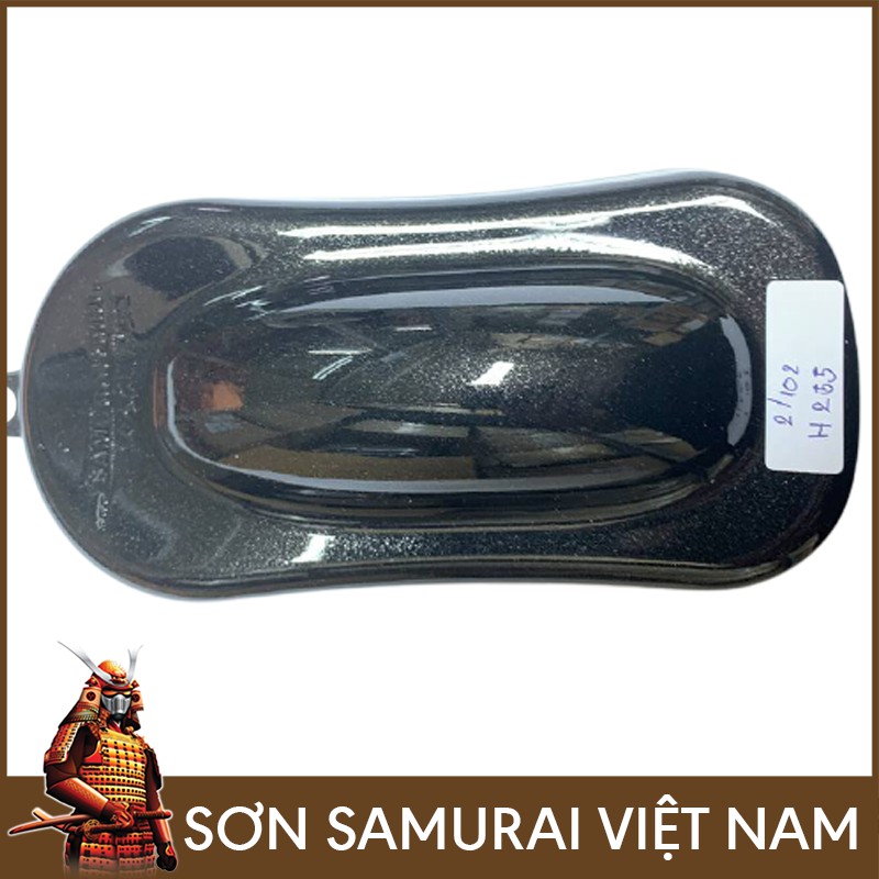 Màu Đen Nhánh Sơn Samurai - Combo Sơn Xịt Samurai Màu Đen H255