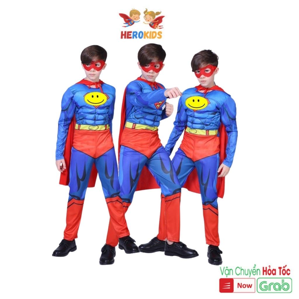 quần áo siêu nhân cho bé trai kèm mặt nạ siêu nhân Herokids COSPLAY21060708