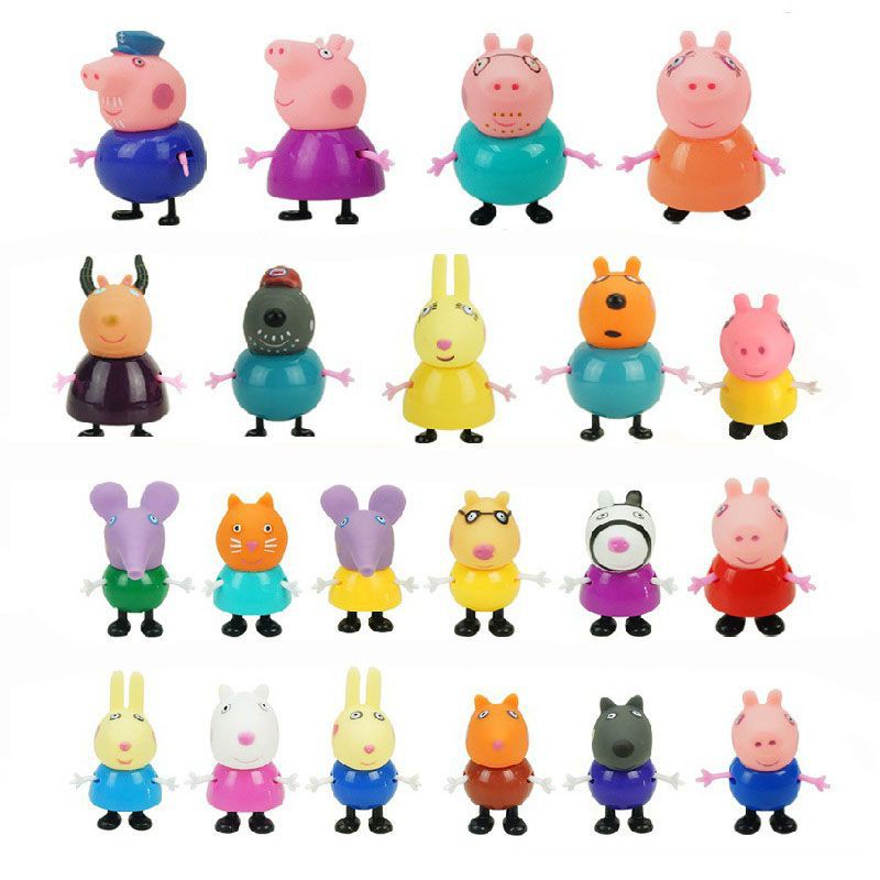 Set 25 Mô Hình Nhân Vật Phim Hoạt Hình Peppa Pig