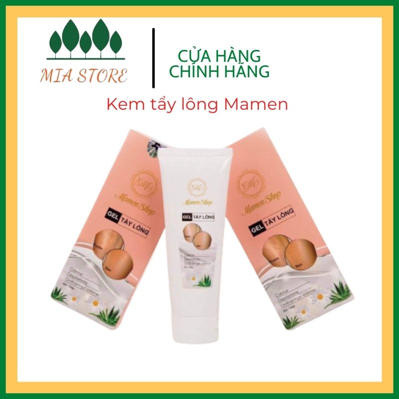 Kem Tẩy lông MamenShop Triệt Sạch Các Loại Lông Ria Mép Vùng Nách Vùng Kín Bikini Chân Tay Body Chính Hãng Không Đau Rát